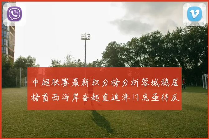 中超联赛最新积分榜分析蓉城稳居榜首西海岸奋起直追津门虎亟待反弹